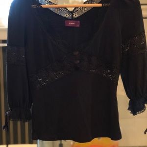 ET BOITE black long sleeve top